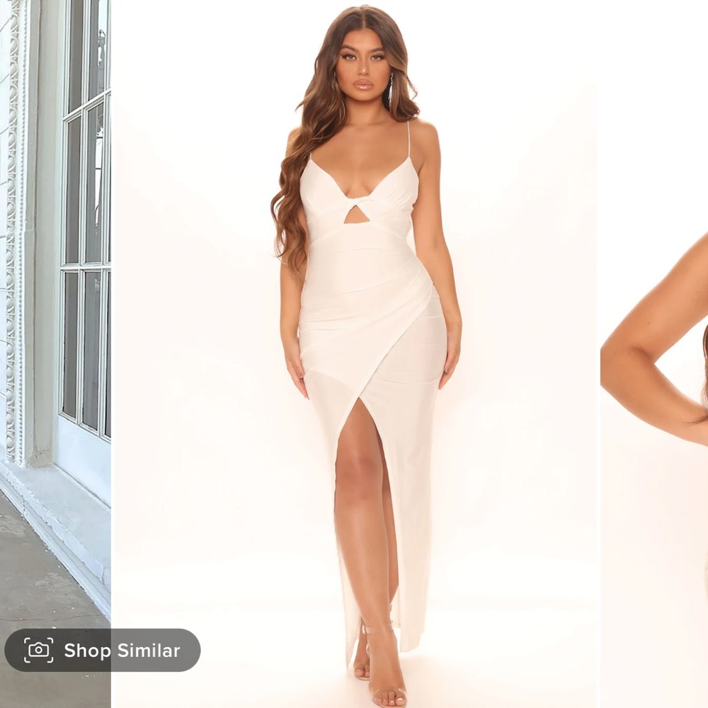 Fashion Nova White Maxi Dress